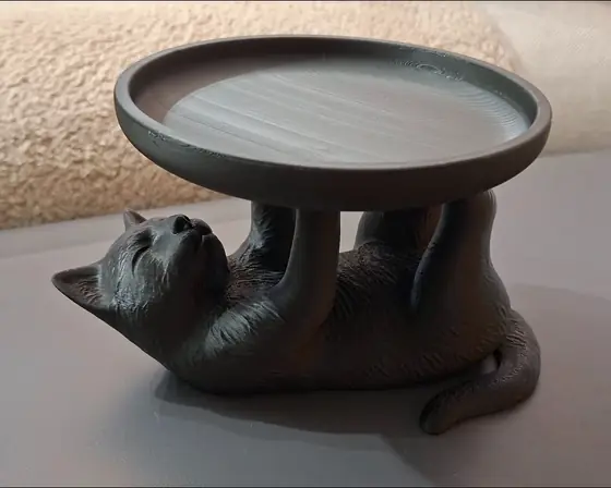 Kedi Figürlü Tepsi