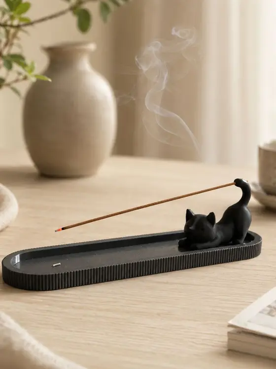 Kedi Figürlü Tütsülük